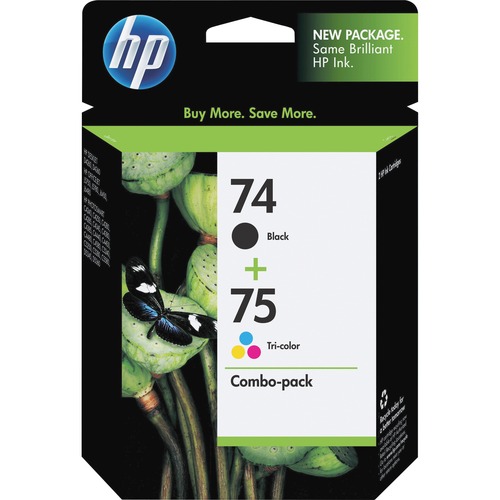 HP HP 74 Black/75 Tri-color 2-pack Original Ink Cartridges