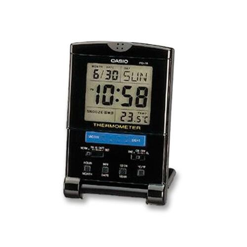 CASIO PQ15-1K CSOPQ151K  TRAVEL CLOCK DIG+THERMOMETER
