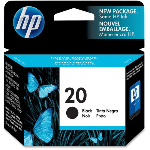 HP 20 Black Ink Cartridge