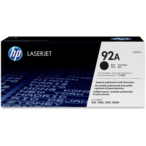 HP HP 92A (C4092A) Black Original LaserJet Toner Cartridge