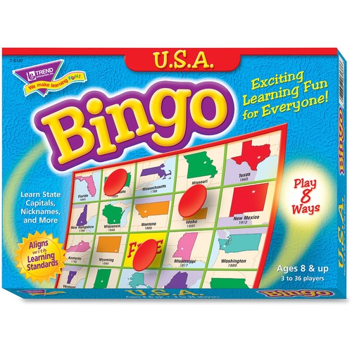 Trend Trend U. S. A. Bingo Game