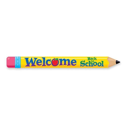 Trend Quotable Expressions Multicolor Welcome Pencil Banner