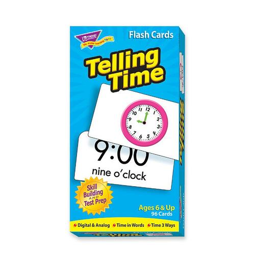 Trend Trend Telling Time Flash Card
