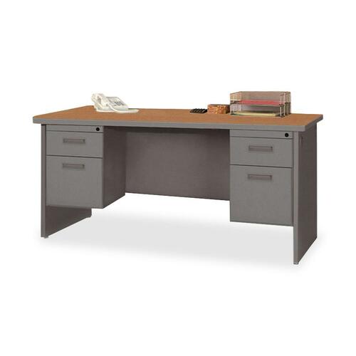 Lorell Durable Double Pedestal Desk