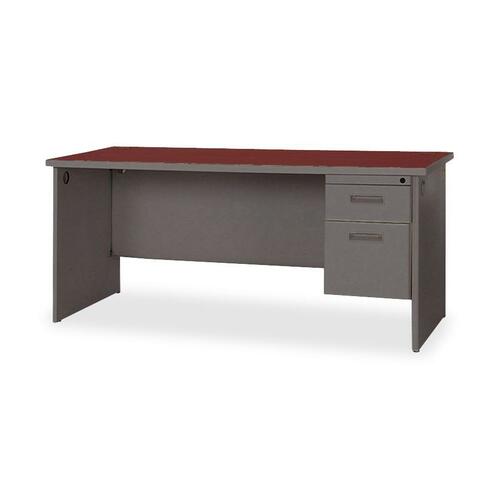 Lorell Durable Single Pedestal Desk