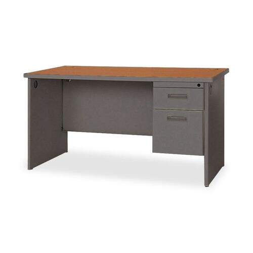Lorell Durable Single Pedestal Desk