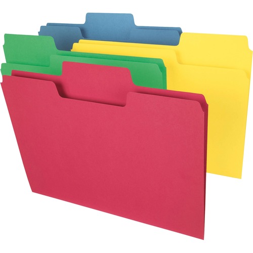 Smead Smead 11988 Assortment Colored SuperTab File Folders with Oversized Ta