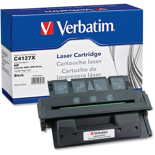 Verbatim Verbatim HP C4127X High Yield Remanufactured Laser Toner Cartridge