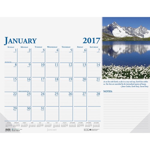 House of Doolittle Earthscapes Compact Desk Pad Calendar