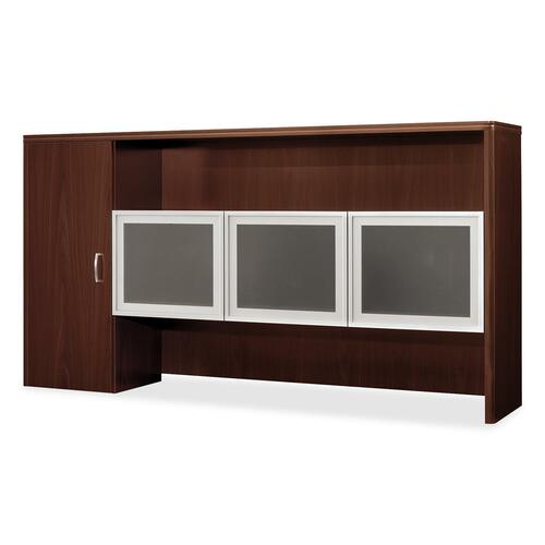 HON HON Attune Laminate Series Stack-on Storage Hutch with Frosted Doors