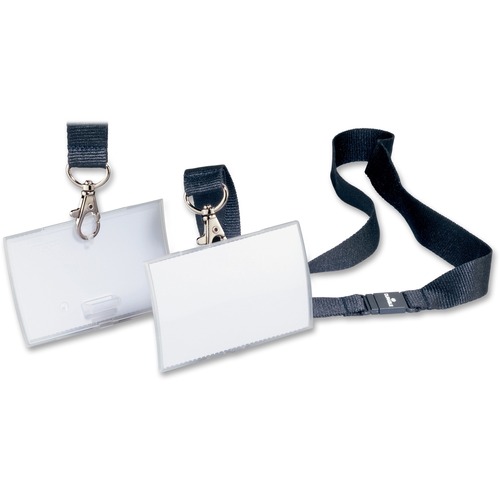 Durable Click-Fold Convex Name Badge with Strap Clip