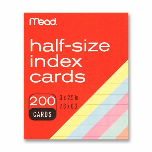 Mead Mead Printable Index Card