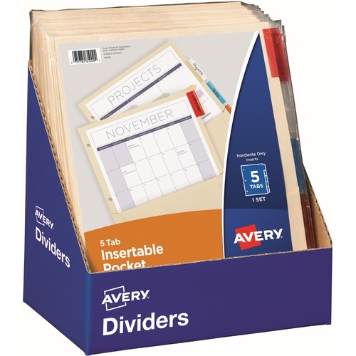 Avery Avery Pockets 'n Tabs Insertable Divider