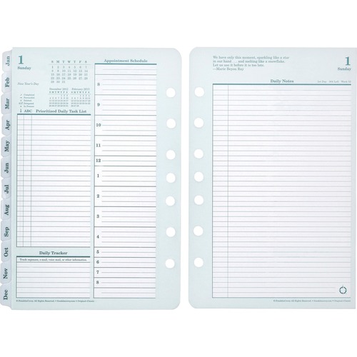 Franklin Covey Compact Planner Refill