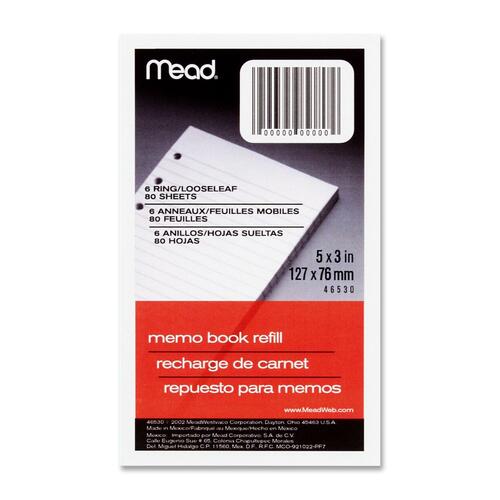 Mead Mead Memo Book Refill Paper