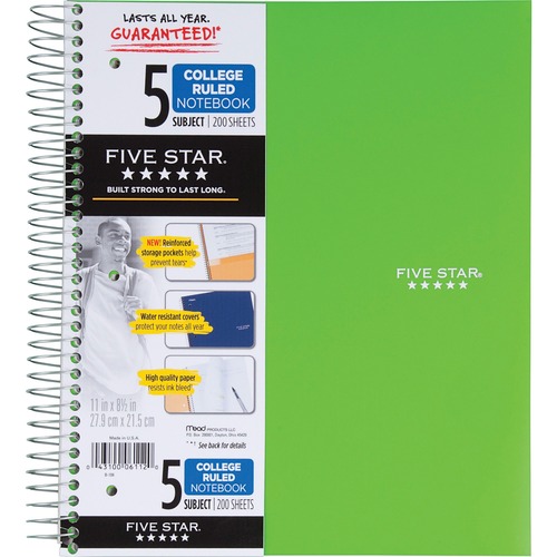 Mead Mead 5-Subject Trend Notebook
