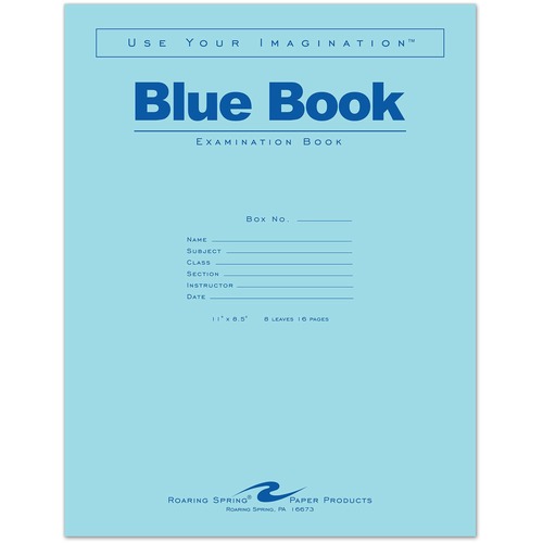 Roaring Spring Roaring Spring Blue Examination Book