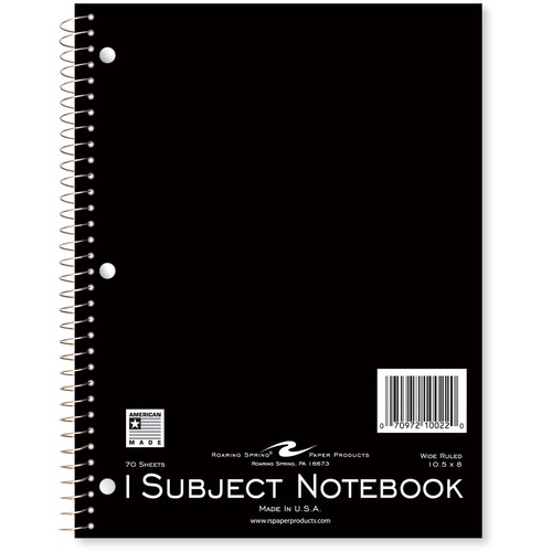 Roaring Spring 1-Subject Spiralbound notebook