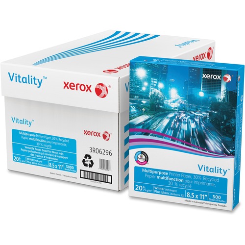 Xerox Xerox Vitality Multipurpose Printer Paper, 30% Recycled