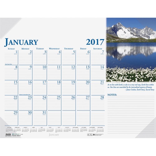 House of Doolittle House of Doolittle Earthscapes Desk Pad Calendar