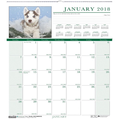 House of Doolittle House of Doolittle Earthscapes Puppies Wall Calendar