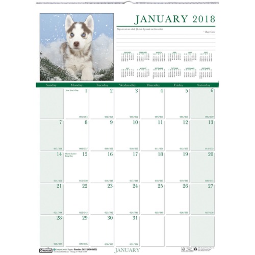 House of Doolittle House of Doolittle Earthscapes Puppies Wall Calendar