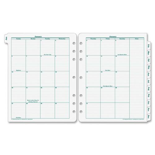 Franklin Covey Original Monarch Monthly Tab