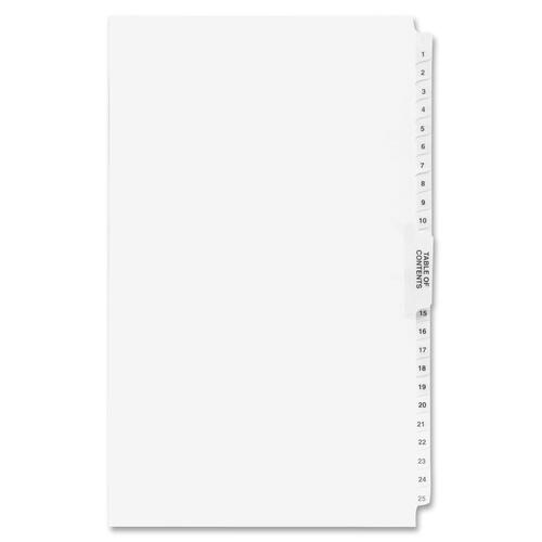 Kleer-Fax 80000 Series Side Tab Index Divider