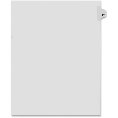 Kleer-Fax 80000 Series Side Tab Legal Exhibit Index Divider