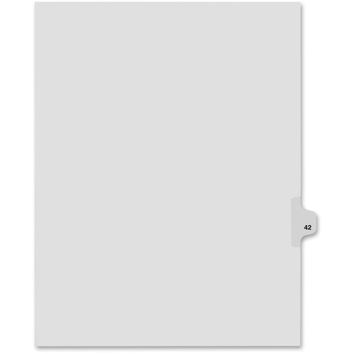 Kleer-Fax 80000 Series Side Tab Legal Exhibit Index Divider