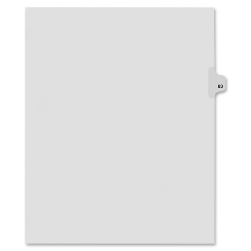 Kleer-Fax 80000 Series Side Tab Index Divider