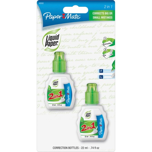 Paper Mate Paper Mate 2-in-1 Correction Combo Fluid