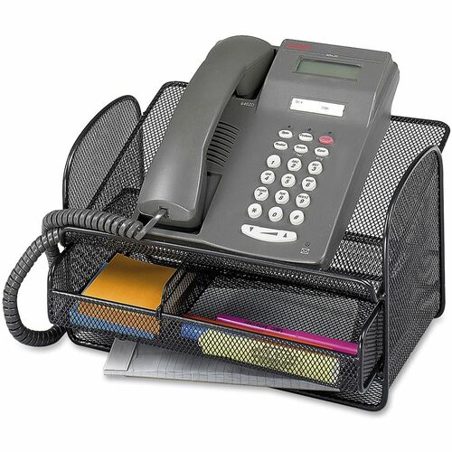 Safco Safco Onyx Mesh Telephone Stand with Drawer