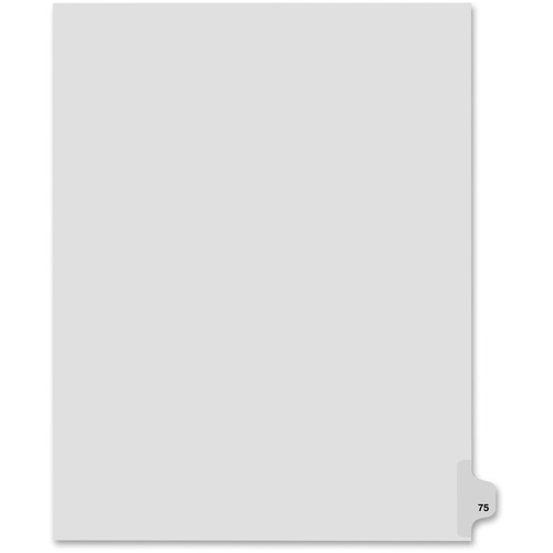 Kleer-Fax Kleer-Fax 80000 Series Numerical Side Tab Index Divider