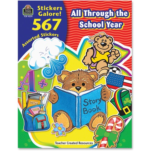 Teacher Created Resources Teacher Created Resources All Through the School Year Sticker Book
