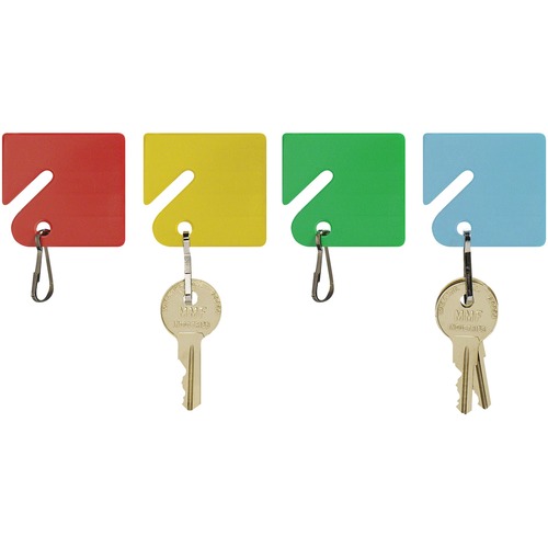 MMF Slotted Rack Key Tags with Snap-Hook