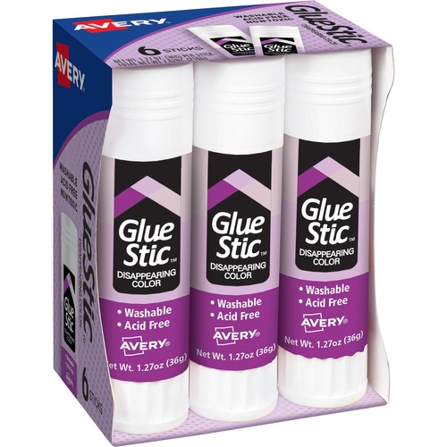 Avery Avery Disappearing Color Permanent Glue Stic