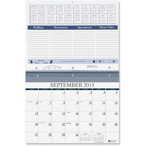 House of Doolittle Wall/Notebook Calendar