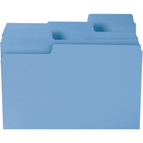 Smead Smead 11986 Blue Colored SuperTab File Folders with Oversized Tab