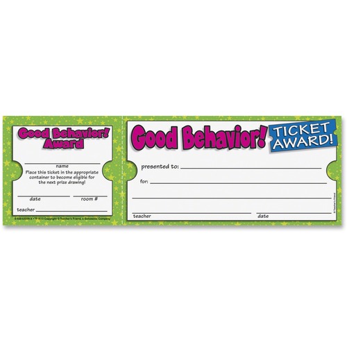 Scholastic Good Behavior! Ticket Award