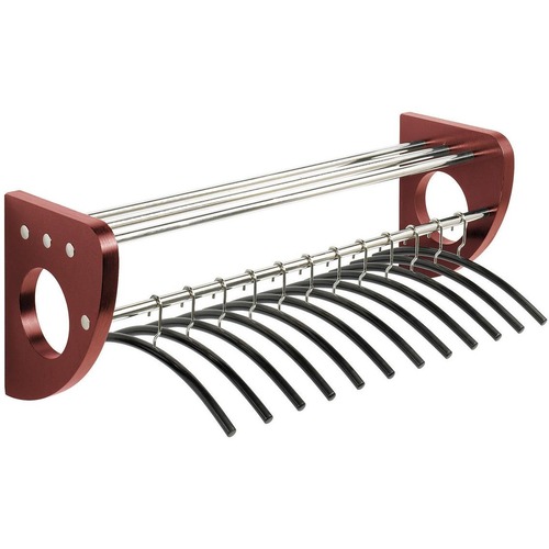 SAFCO 4212MH SAF4212MH  WALL RACK W/HANGERS WOOD*MAHOG