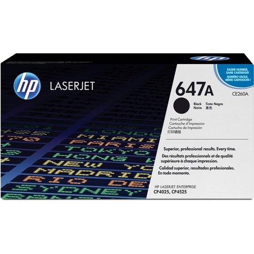 HP 647A (CE260A) Black Original LaserJet Toner Cartridge