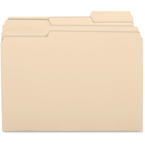 Business Source 1/3 Cut Recycled Top Tab File Folder