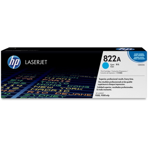 HP HP 822A (C8551A) Cyan Original LaserJet Toner Cartridge