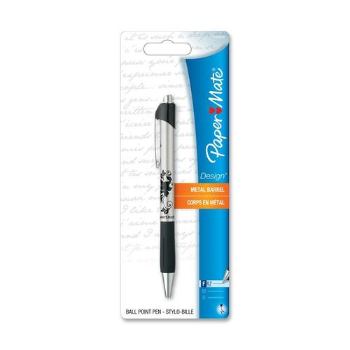 PAPERMATE 1760048, PAP1760048 - PEN RETRACT FLWR BRL .7MM BLK