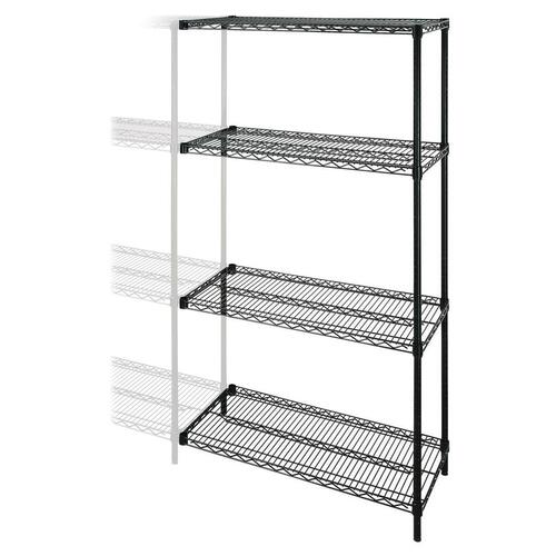 Lorell Lorell Industrial Wire Shelving Add-On-Unit