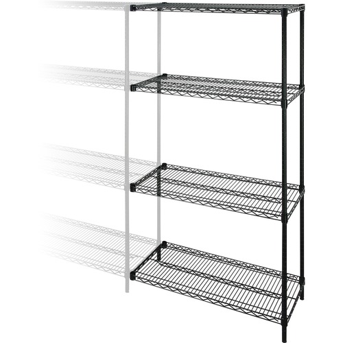Lorell Lorell Industrial Adjustable Wire Shelving Add-On-Unit