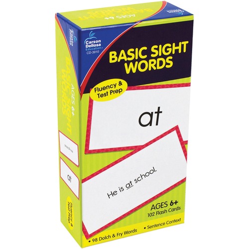 Carson-Dellosa Basic Sight Words Flash Card Set