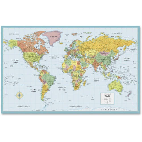 Advantus M Series RM528959948 Deluxe Wall Map