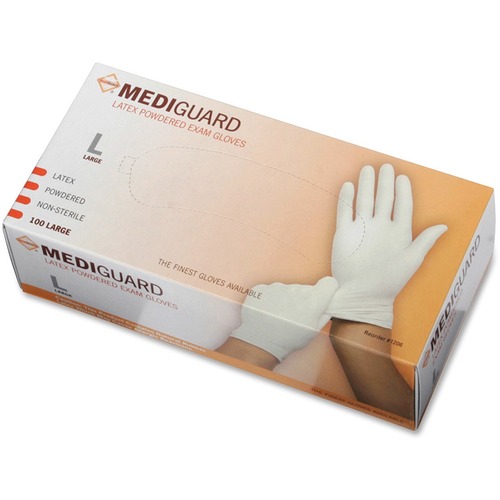MediGuard MediGuard Non-Sterile Powdered Latex Exam Gloves